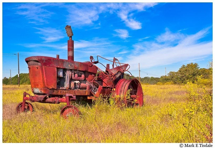 Old Tractor in A Georgia Farm Field