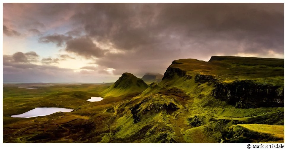 Dramatic Panorama Photo of the incredible Scottish Landscape on Isle of Skye