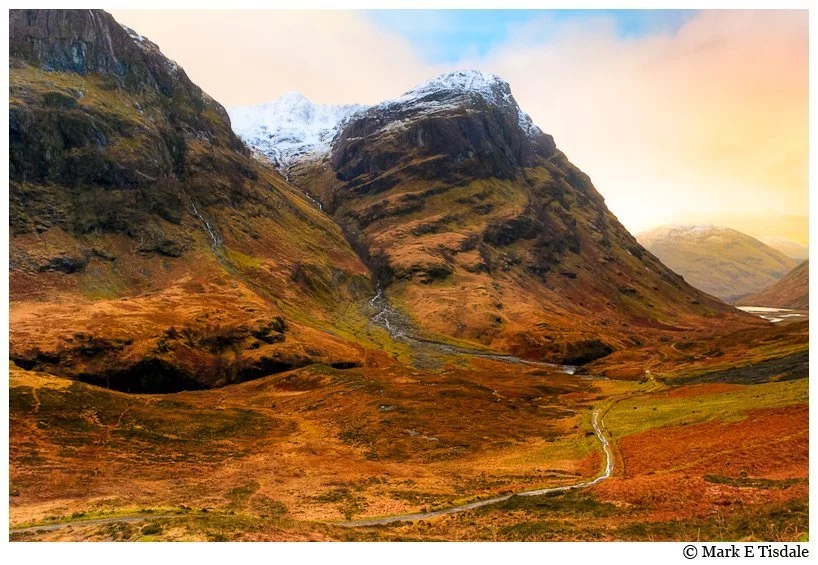 Art Print of Glen Coe Landscape - Scottish Highlands