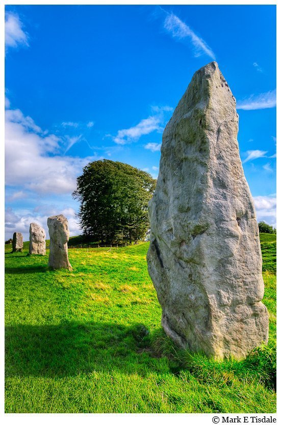 Picture of the standing Stones at Avebury in England