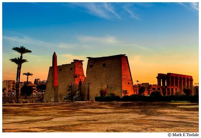 Sunset picture - Luxor Temple Egypt
