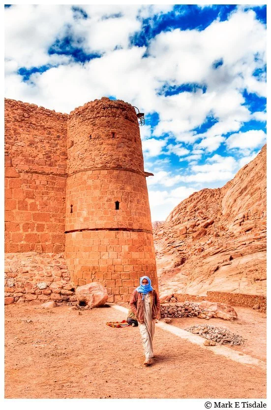 Picture of the Walls of Saint Katherine's Monastery at the base of Mount Sinai in Egypt