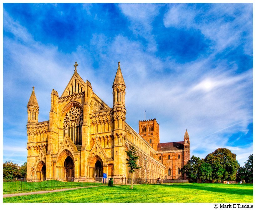 Picture of St. Alban's Abbey Church near London