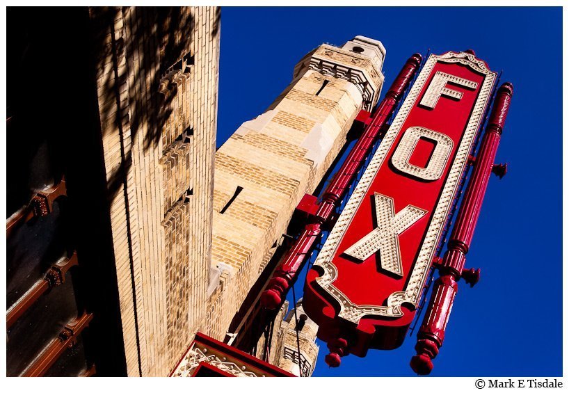 Color photo of the sign on the Fox Theater in Atlanta