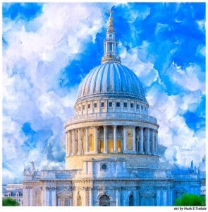 London’s St Paul’s Cathedral Scenic Imagery