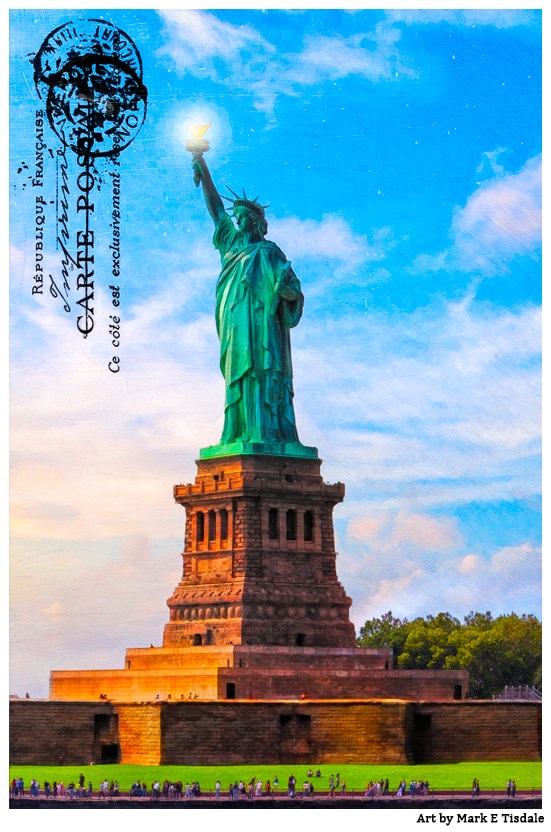 Statue of Liberty PIcture - vintage feel
