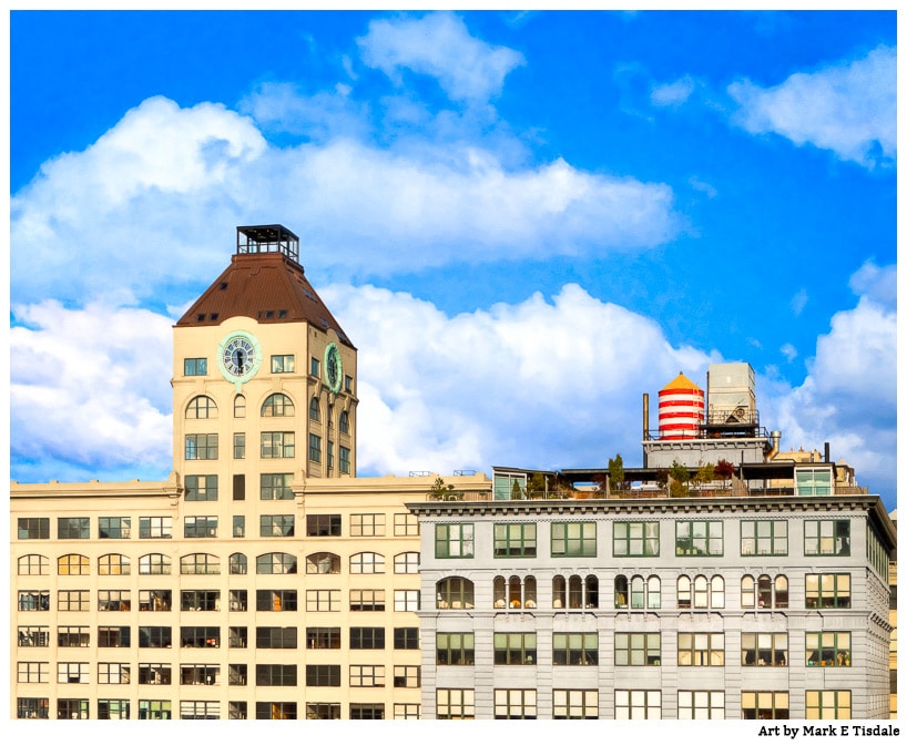 Brooklyn Picture from New York City of Historic DUMBO Warehouses converted to lofts