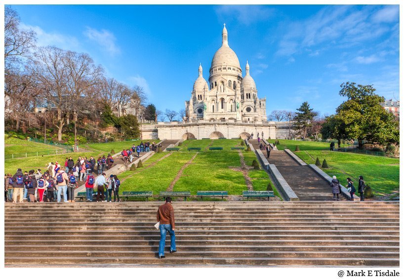 Photo of Montmartre's famous Sacre Coeur church