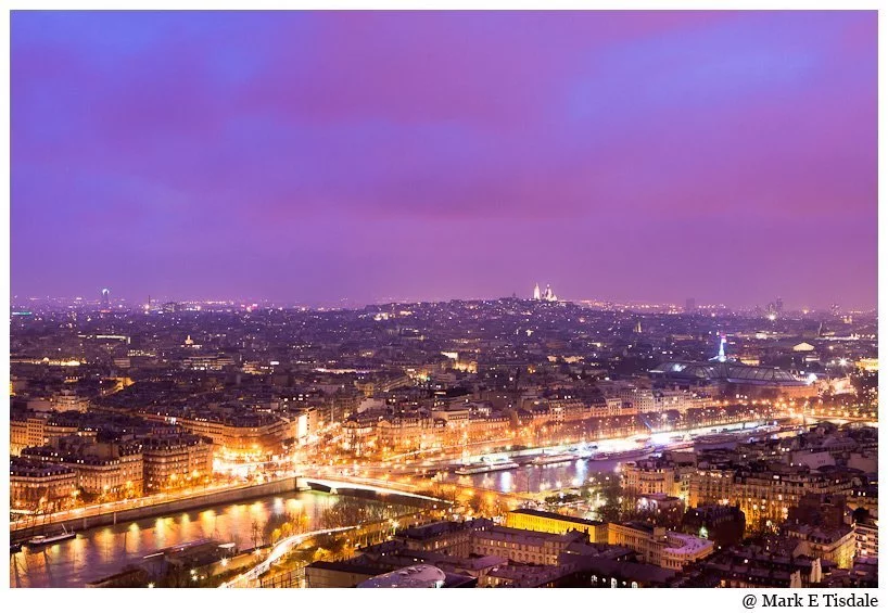 Photo of the view of the Paris Skyline from the Eiffel Tower