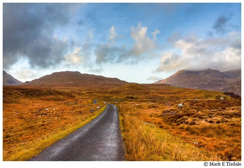 Photo taken in Connemara in Ireland - I love roads leading to the horizon as in this picture