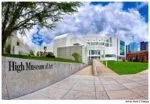 Wide angle picture of Atlanta's High Museum on Peachtree Street