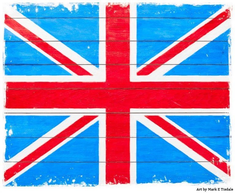 Rustic Union Jack Flag Design