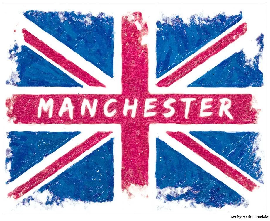 Social Media Tribute Flag for Manchester Arena Attack