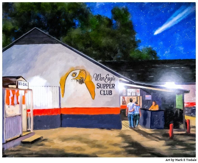 War Eagle Supper Club - Auburn Art by Mark Tisdale