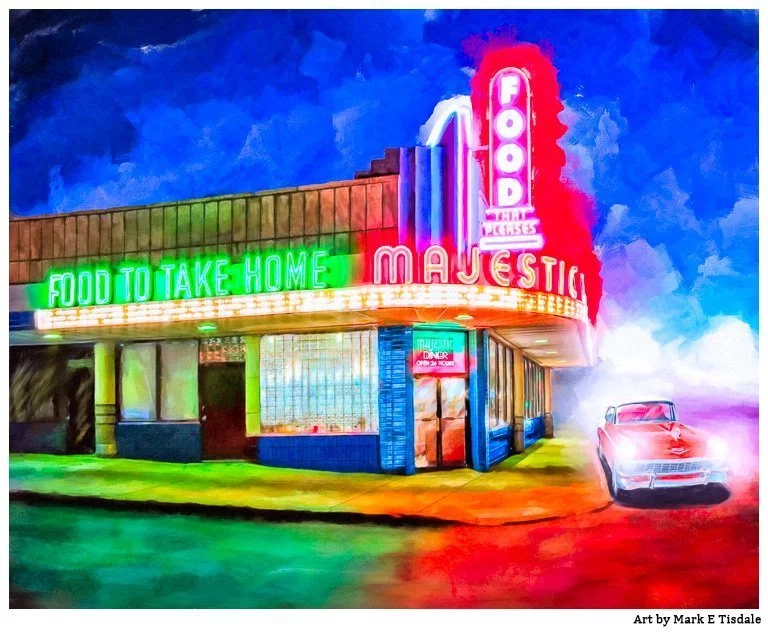 Local Atlanta Art - Painting Of The Majestic Diner