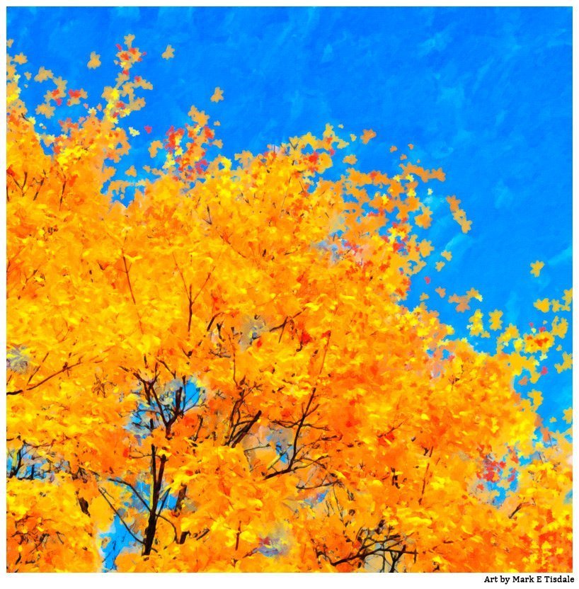 Fall Artwork - Cheerful Fall Leaves