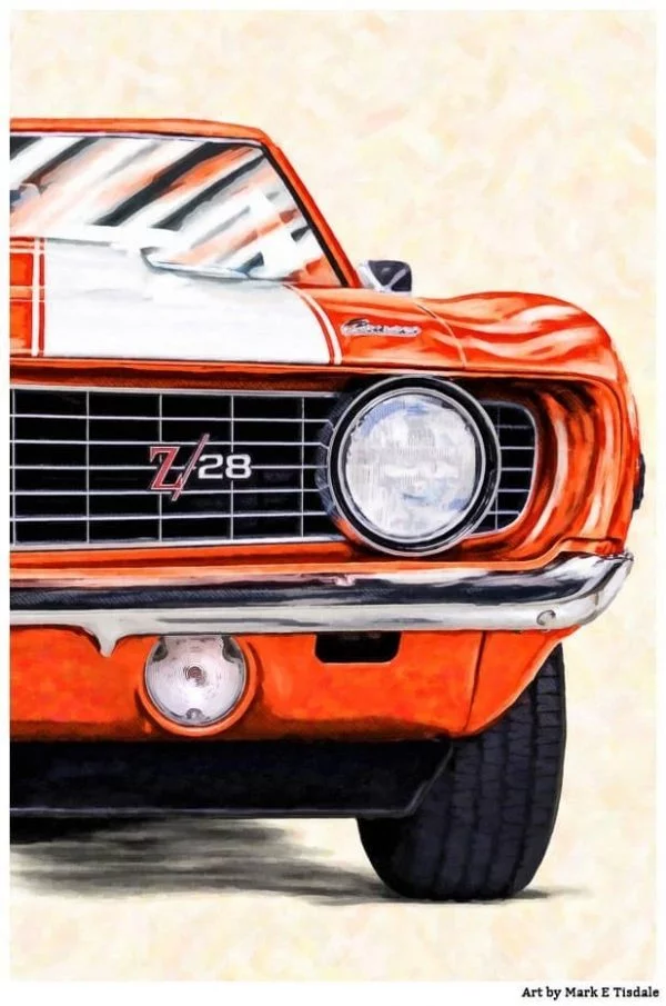 1969 Camaro Artwork - Classic Camaro Poster by Mark Tisdale