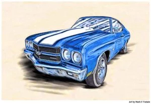 1970 Chevelle Artwork - Classic Chevy Poster