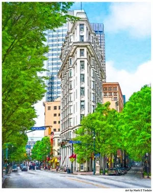 Art Print of Atlanta American English Building - The Flatiron