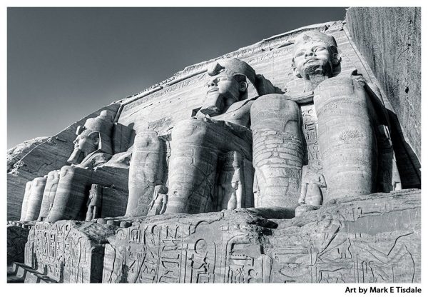 Egyptian Ruins Print by Mark Tisdale - Abu Simbel