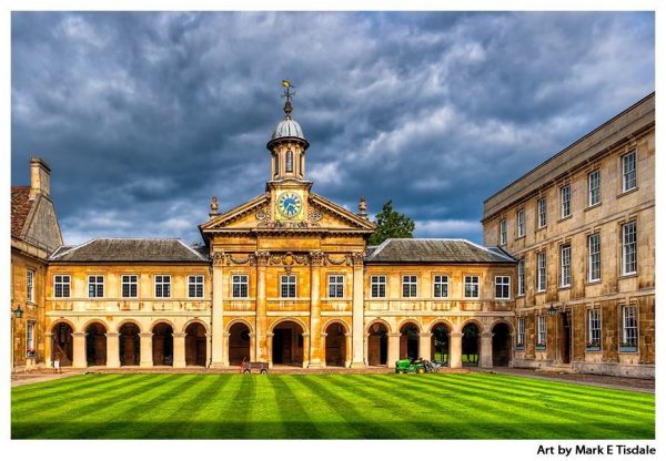 Christopher Wren Chapel at Emmanuel College - Cambridge England Print by Mark Tisdale