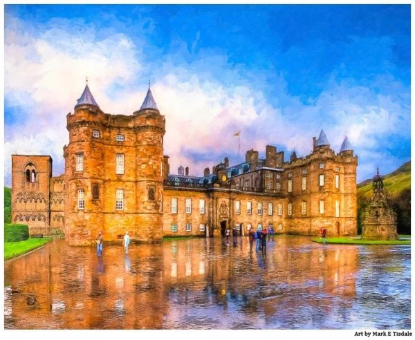 Holyrood Palace Print - Edinburgh Royal Landmark Art by Mark Tisdale
