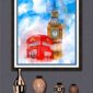 Big Ben And A Red Phone Box - London Dreaming Framed Wall Art