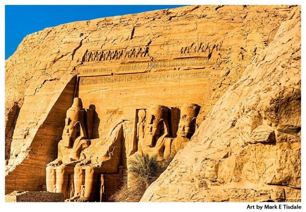 Art Print of Abu Simbel - Ramses II Monument in Upper Egypt