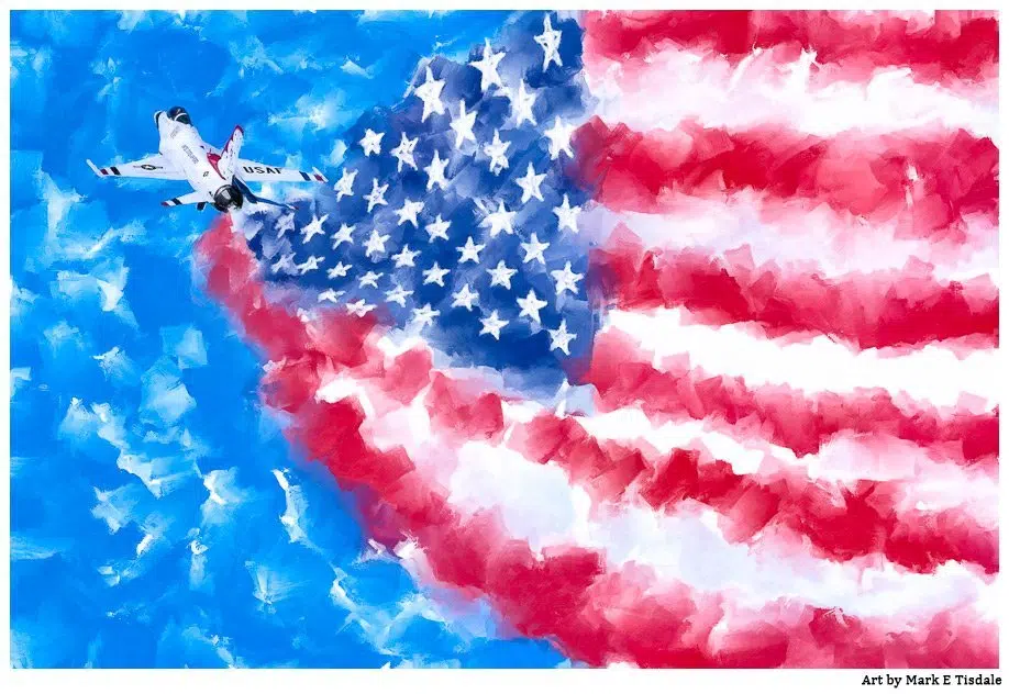 Air Force Painting - Patriotic Art Print