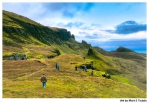 Art print of an amazing Scottish highland landscape on the Isle of Skye
