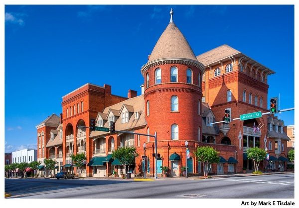 Art print of the Historic Windsor Hotel - Americus Georgia