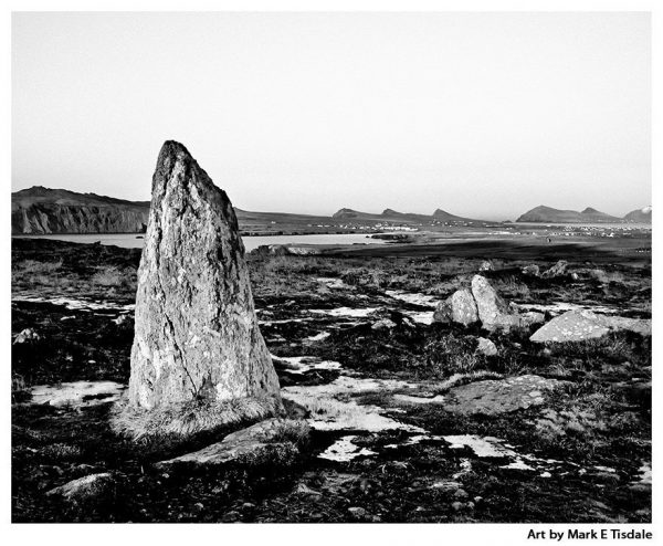 Art Print an an Ancient Irish Landscape on the coast of County Kerry
