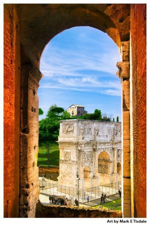 Art print of an Ancient Roman Arch - Classical Architecture