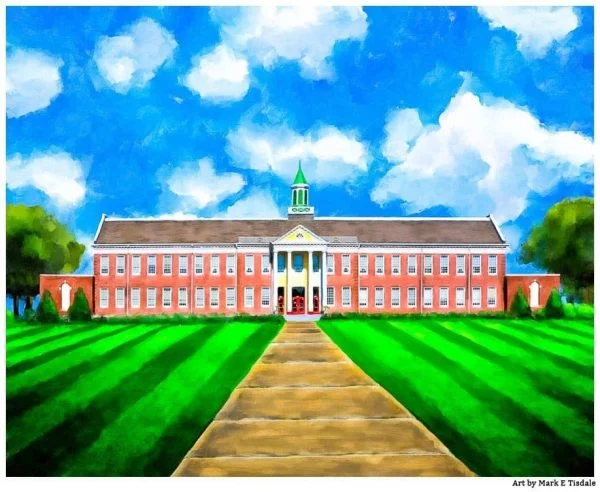 Art print of Andalusia High School - heritage architecture
