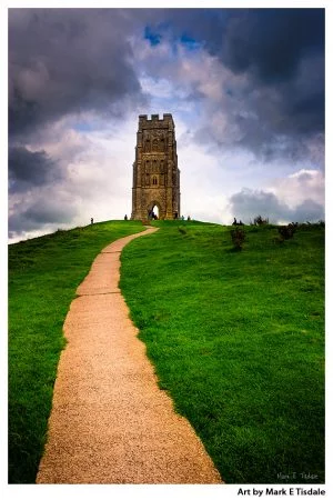 Glastonbury Tor Print by Mark Tisdale - Mystical Avalon in Somerset England