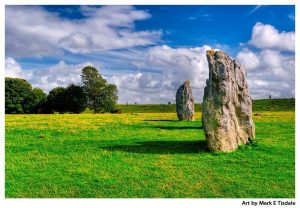 Avebury Stone Circle Print by Mark Tisdale - Prehistoric Neolithic British Landscape