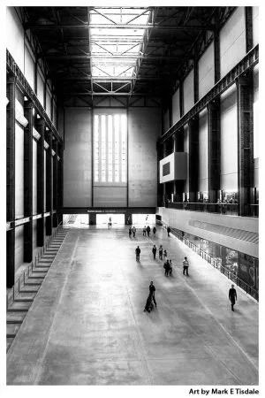 Turbine Hall Print by Mark Tisdale - Old Bankside Power Station in London