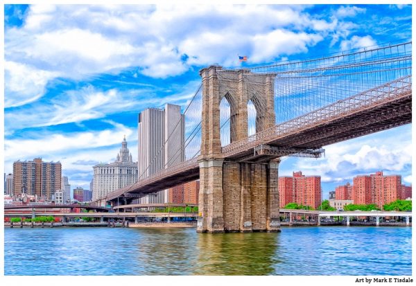 Brooklyn Bridge Art Print by Mark Tisdale - New York City Landmark