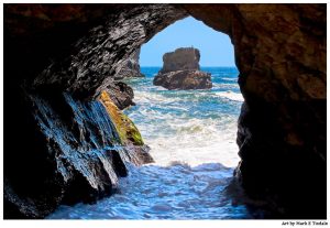 Sea Cave Print by Mark Tisdale - Northern California Coast