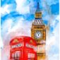 Big Ben & A British Telephone Booth - Classic London Art Print by Mark Tisdale