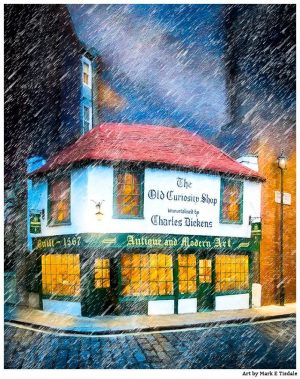The Old Curiosity Shop - London Art Print by Mark Tisdale