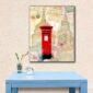 Classic Red British Post-Box - London Canvas Print by Mark Tisdale