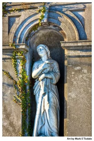 Lady of Glasnevin - classical Statuary - Dublin Ireland Classical Statue Print by Mark Tisdale