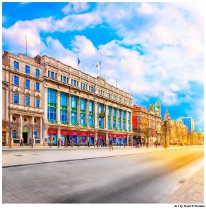 Clerys On O'Connell Street in Dublin Ireland - Print by Mark Tisdale