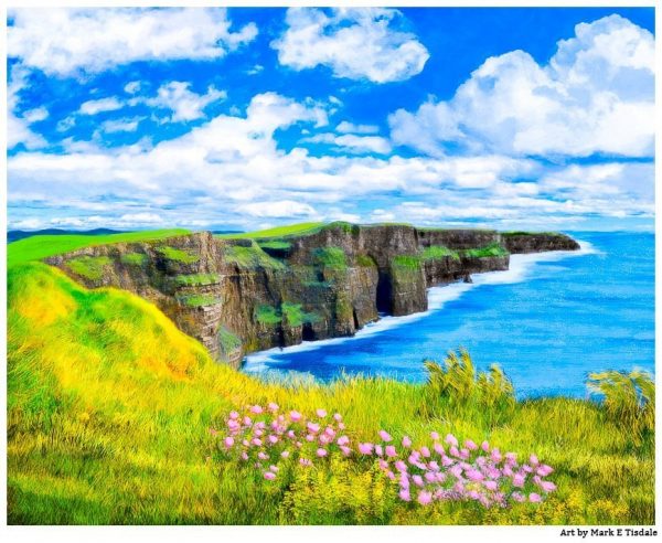 Cliffs of Moher - Irish Landscape Art Print by Mark Tisdale