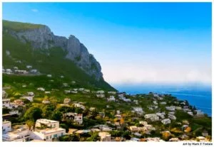 Coastal Capri Landscape - beautiful Isle of Capri Italy Print by Mark Tisdale