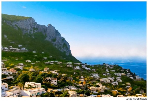 Coastal Capri Landscape - beautiful Isle of Capri Italy Print by Mark Tisdale