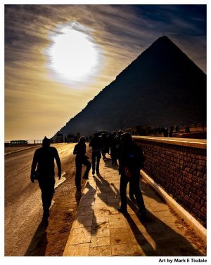 Largest of The Egyptian Pyramids - Print by Mark Tisdale