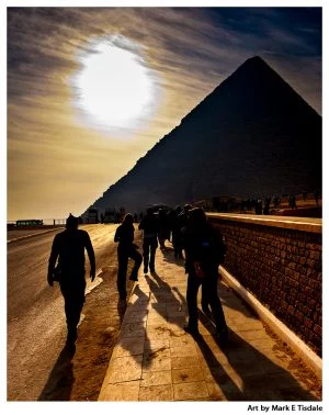 Largest of The Egyptian Pyramids - Print by Mark Tisdale