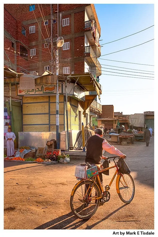 Streets of an Egyptian Village - Daraw - Egypt Print by Mark Tisdale